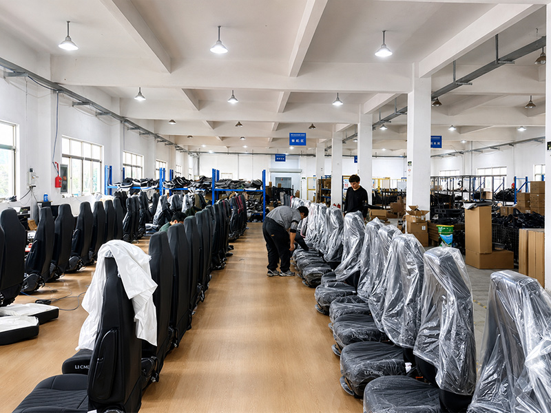 Vehicle seat production workshop and company showcase